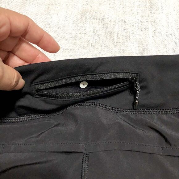 Lululemon Speed Up Shorts Womens Size 8 Black Lined Running Athleisure Gym - Picture 6 of 12